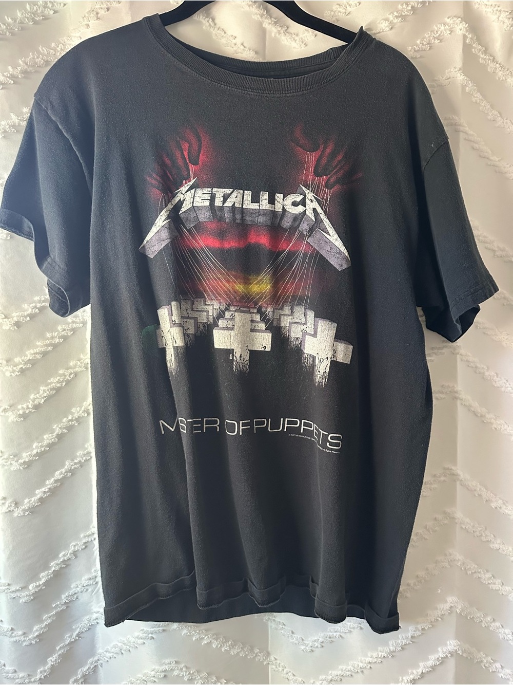 Metallica "Master of Puppets" Black Graphic Tee Vintage